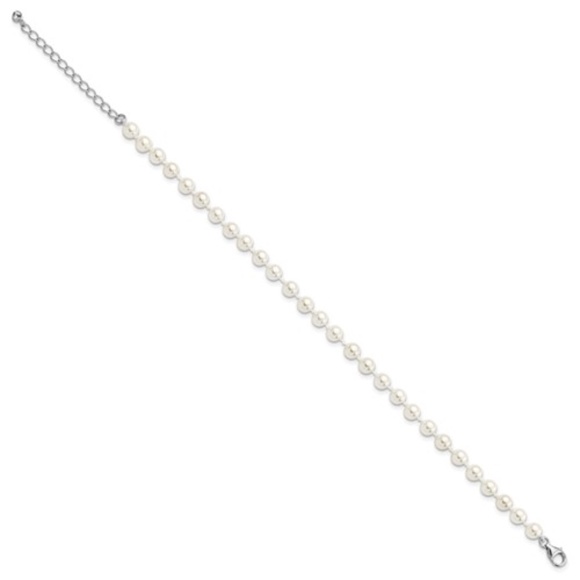 Anklet Shell Pearl Sterling Silver - Picture 2 of 3